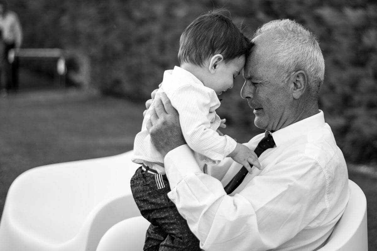 Man with child