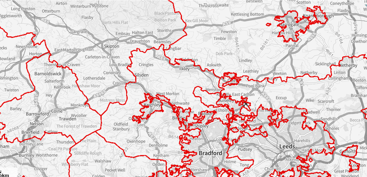 map of area