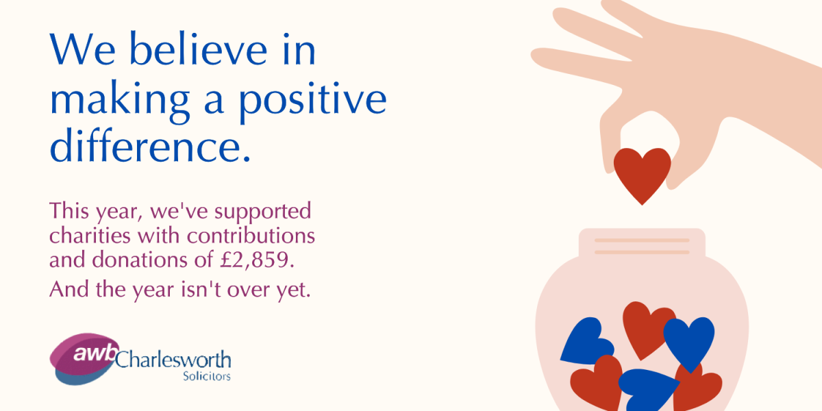 We believe in making a positive distance, hand placing heart into a jar with other hearts