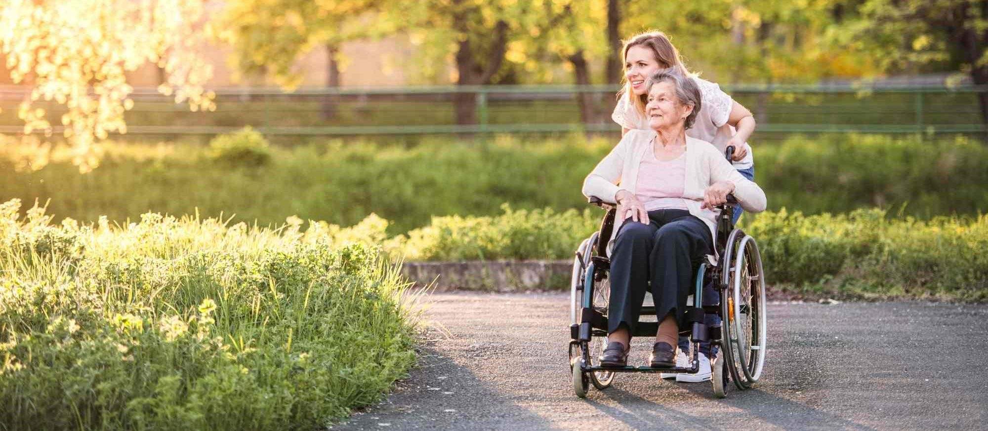 Older person in wheelchair considering her LPA