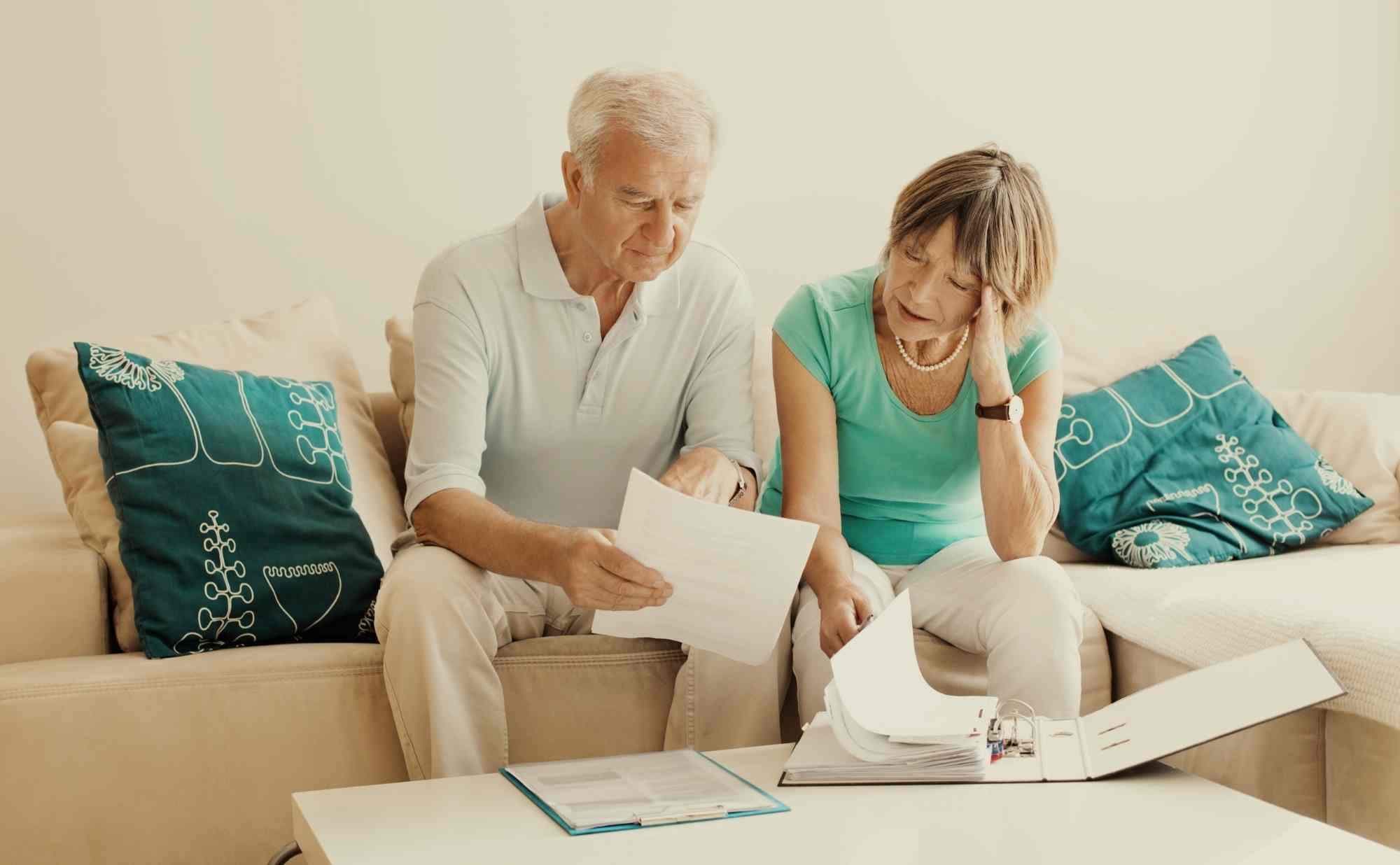 Middle aged couple considering probate
